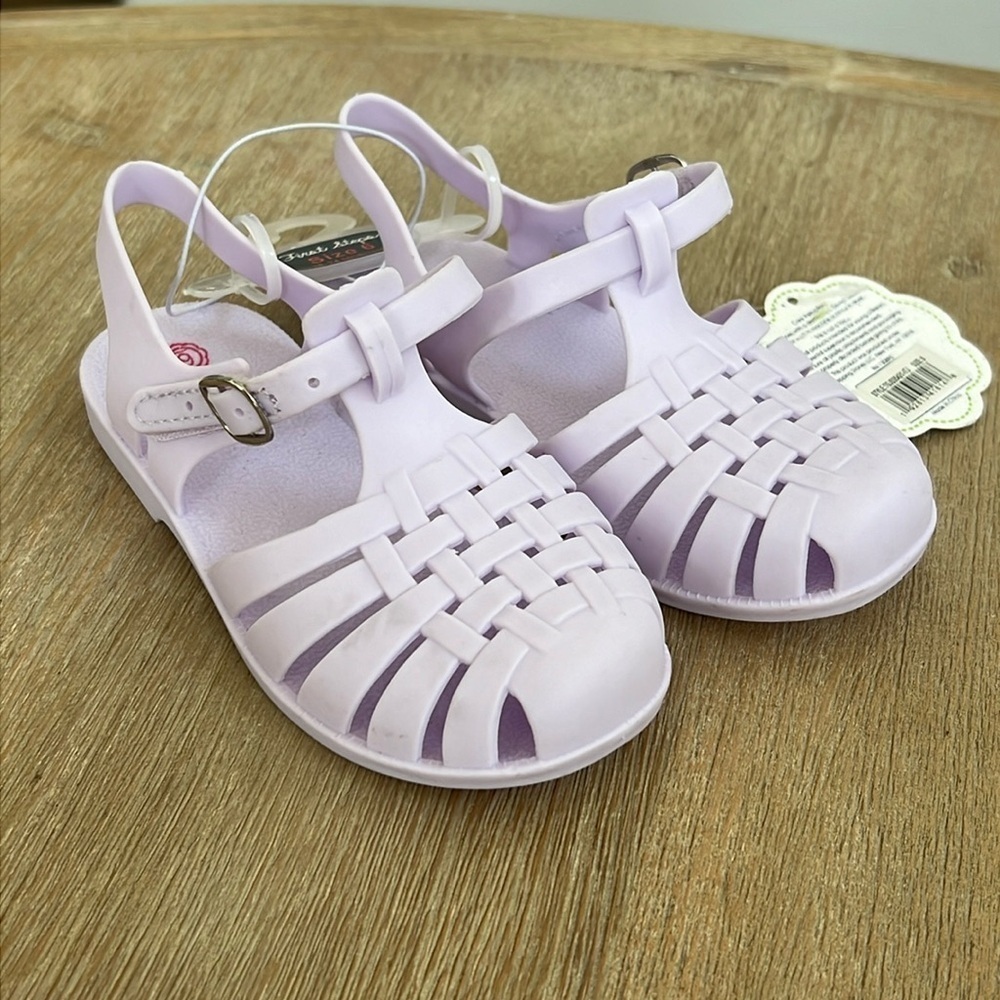 First Steps Stepping Stones Toddler Girl Fisherman Jelly Sandals 5 12-18 months